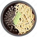 jjangmyeon, korean food, food, south korea, cuisine, korean dishes, meal, traditional, noodle 