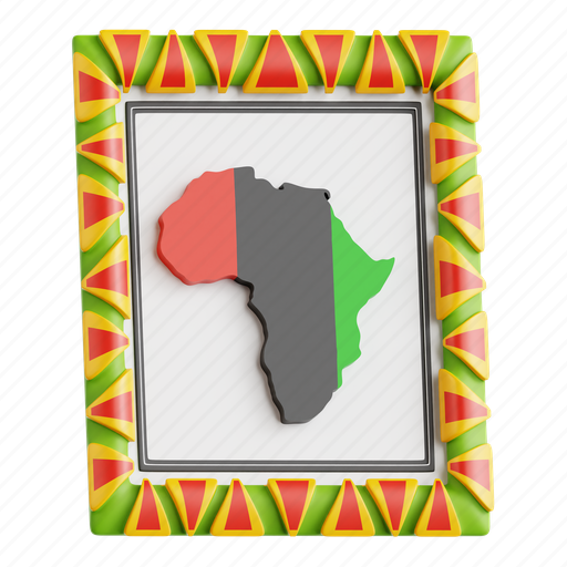 Africa, map, africa map, continent, african geography, heritage, diversity 3D illustration - Download on Iconfinder