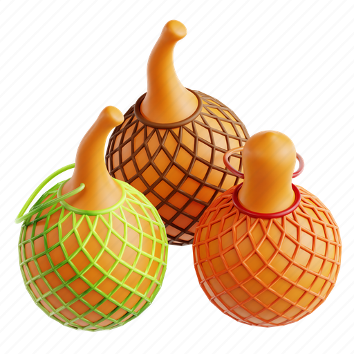 Gourd, harvest, cultural symbol, craft, decoration, unity, kwanzaa 3D illustration - Download on Iconfinder