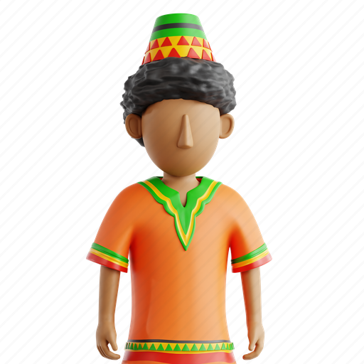 Kwanza, boy, kwanzaa boy, symbolism, tradition, celebration, unity 3D illustration - Download on Iconfinder