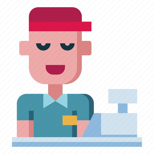 Cashier, professions, jobs, clerk, occupation, avatar, person icon - Download on Iconfinder