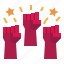 labor, day, protest, raise, hand, fist, gestures 