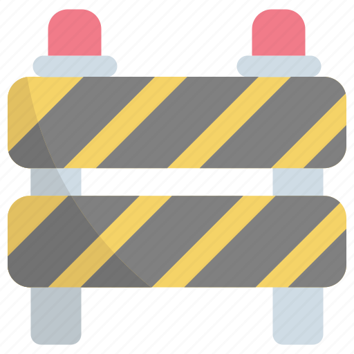 Road block, barrier, road barrier, block, barricade, construction barrier, stop icon - Download on Iconfinder