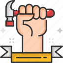 hammer, hand, mechanic, repair