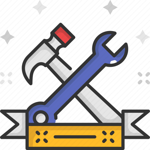 Construction, construction tool, hammer, repair, tools, wrench icon - Download on Iconfinder