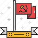 communism, communist, flag, labor