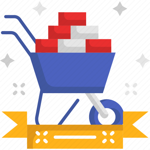 Cart, construction, trolley, wheelbarrow icon - Download on Iconfinder