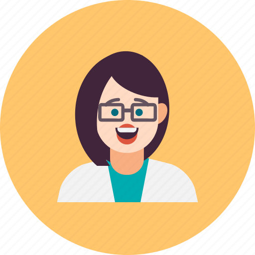 Avatar, doctor, happy, laboratory, profile, scientist, woman icon - Download on Iconfinder