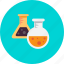 experiment, flask, lab, laboratory, test, tube 
