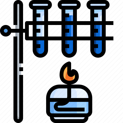 Bunsen, burner, chemical, chemistry, experiment, flasks, tube icon - Download on Iconfinder