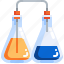 chemical, chemistry, experiment, flasks, laboratory, science, testing 