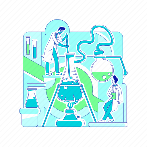 Chemical reaction, reagent, substance, liquid, glassware illustration - Download on Iconfinder
