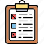 report, checklist, checkmark, clipboard, list, tasks, todo 
