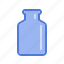bidon, bottle, glass, glassware, jar, mason jar, vial 