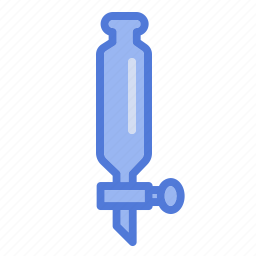 Chromatography, column, funnel, glassware, laboratory icon - Download on Iconfinder