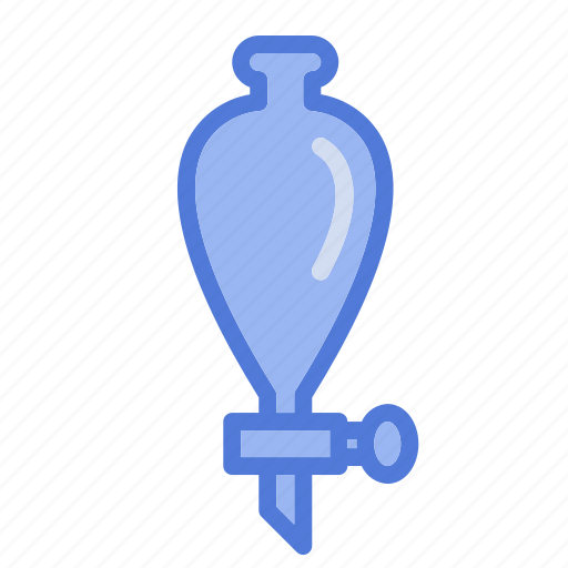 Funnel, glassware, laboratory, separatory funnel icon - Download on Iconfinder