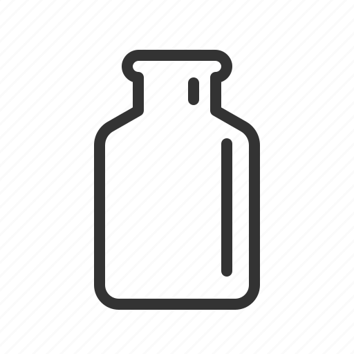 Bottle, glass, jar, mason jar, milk, vial icon - Download on Iconfinder