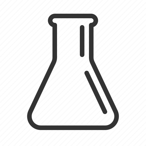 Chemistry, erlenmeyer flask, experiment, flask, glassware, laboratory icon - Download on Iconfinder