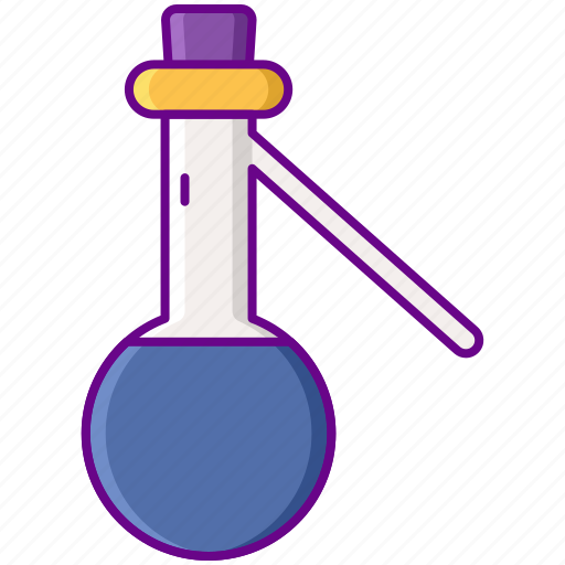 Flask, laboratory, science, sidearm icon - Download on Iconfinder