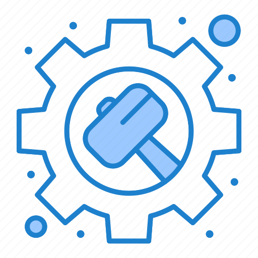 Gear, hammer, options, settings icon - Download on Iconfinder