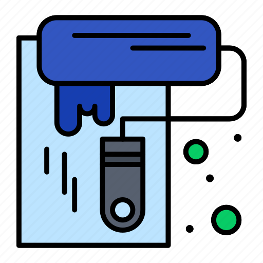 Paint, roller, tool, wall icon - Download on Iconfinder