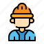 labourday, engineer, worker, construction, avatar, man 