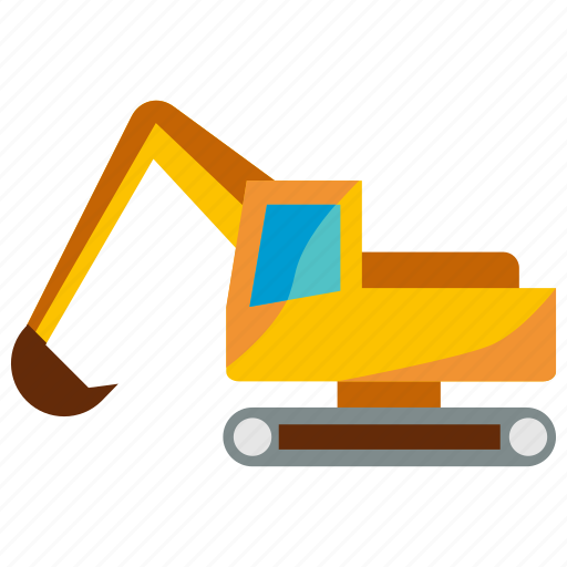 Excavator, construction, building, house icon - Download on Iconfinder