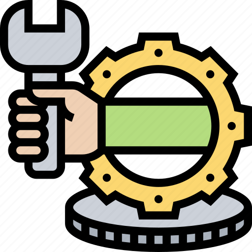 Cogwheel, wrench, configuration, maintenance, repair icon - Download on Iconfinder