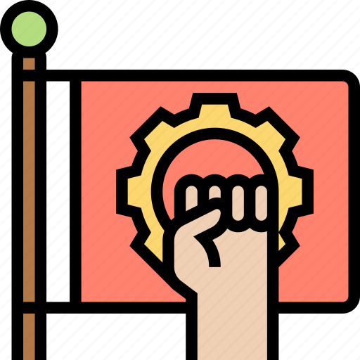 Flag, union, worker, labor, workforce icon - Download on Iconfinder
