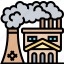 factory, industrial, plant, building, pollution 