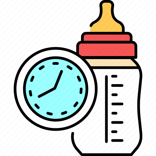 Time, feeding, breast, milk icon - Download on Iconfinder