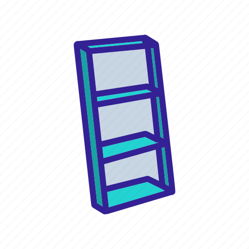 Ladder, low, portable, stair, steps, tall, wooden icon - Download on Iconfinder