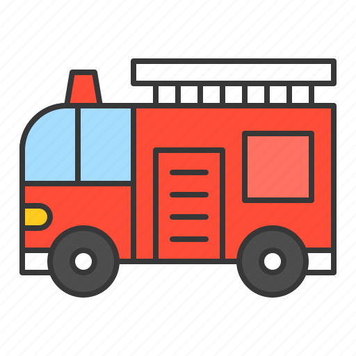 Fire truck, traffic, transport, vehicle icon - Download on Iconfinder