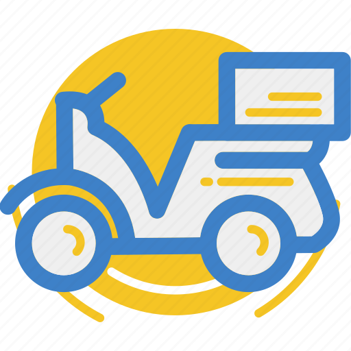 Delivery, land, motor, motorcycle, vehicle icon - Download on Iconfinder