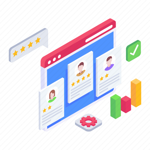 Applicants, rating, candidates, nominees, reviews, feedback, illustration icon - Download on Iconfinder