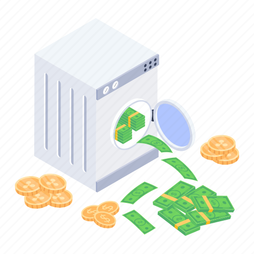 Cash, laundering, money, wealth, funds, currency, illustration icon - Download on Iconfinder