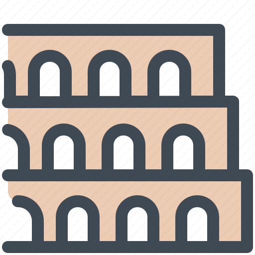 Building, colosseum, italy, landmark, monument, roma icon - Download on Iconfinder