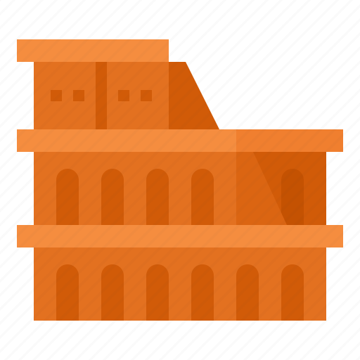 Colosseum, italy, landmark, roman icon - Download on Iconfinder