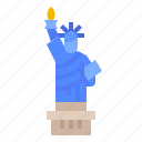 landmark, liberty, new, of, statue, york