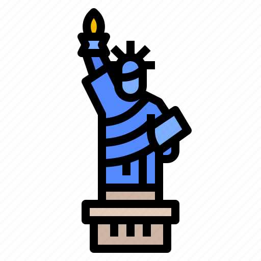 Landmark, liberty, new, of, statue, york icon - Download on Iconfinder