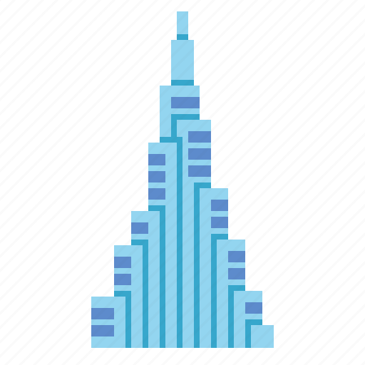 Building, burj, dubai, khalifa, landmark, travel icon - Download on Iconfinder