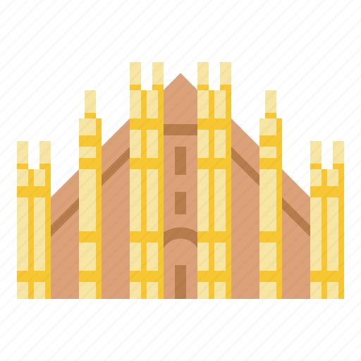 Cathedral, landmark, milan, monuments, travel icon - Download on Iconfinder