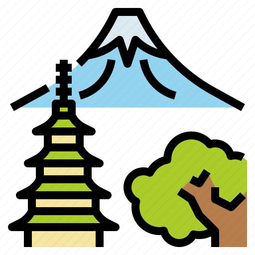 Fuji, japan, landmark, mountain, travel icon - Download on Iconfinder