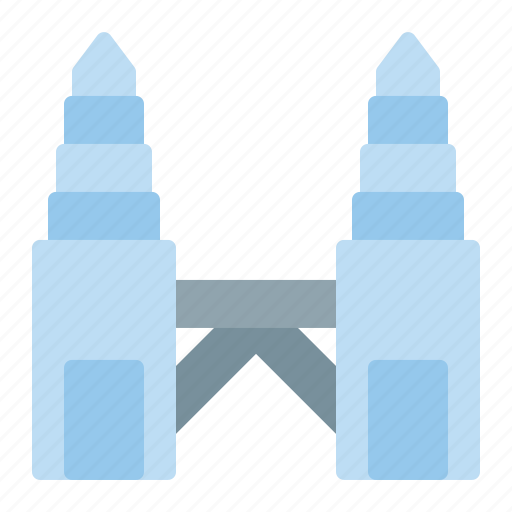 Landmark, petronas, towers, building, house icon - Download on Iconfinder