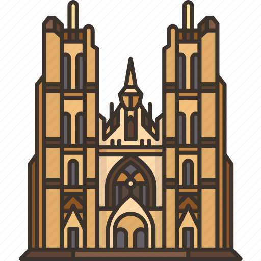 Cathedral, michael, catholic, belgium, architecture icon - Download on Iconfinder