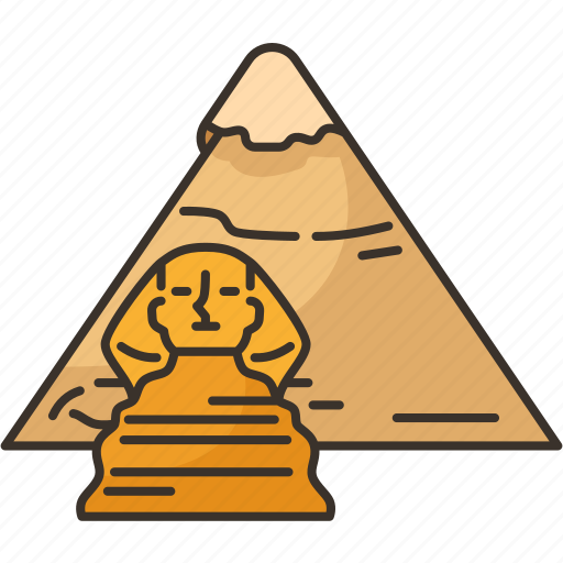 Giza, pyramid, sphinx, egypt, heritage icon - Download on Iconfinder