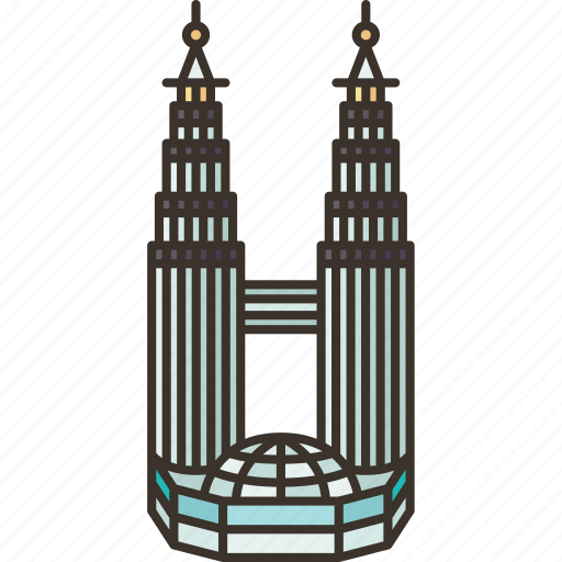 Petronas, towers, malaysia, urban, landmark icon - Download on Iconfinder