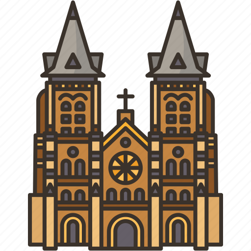 Saigon, basilica, catholic, church, vietnam icon - Download on Iconfinder