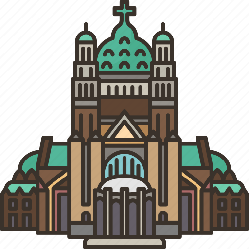 Basilica, sacred, heart, cathedral, belgium icon - Download on Iconfinder
