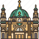 berlin, cathedral, church, dome, landmark